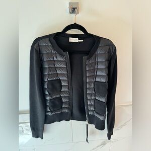 Moncler Black Quilted Women's down cardigan